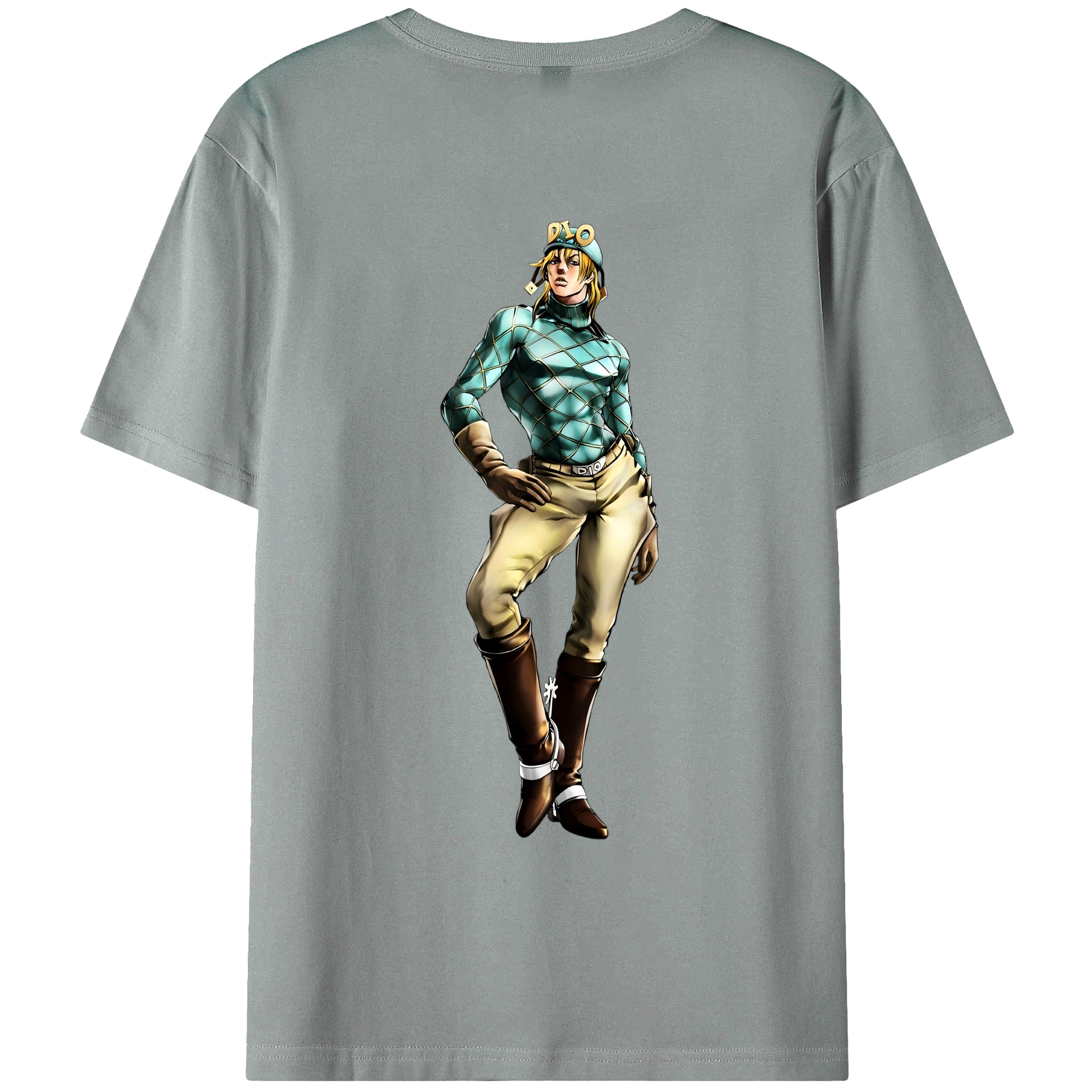 （画像用） ジョジョの奇妙な冒険 ディオ?ブランドー JoJo's Bizarre Adventure Dio Brando 綿100％ メンズ半袖Tシャツ（バックプリント） 通気性